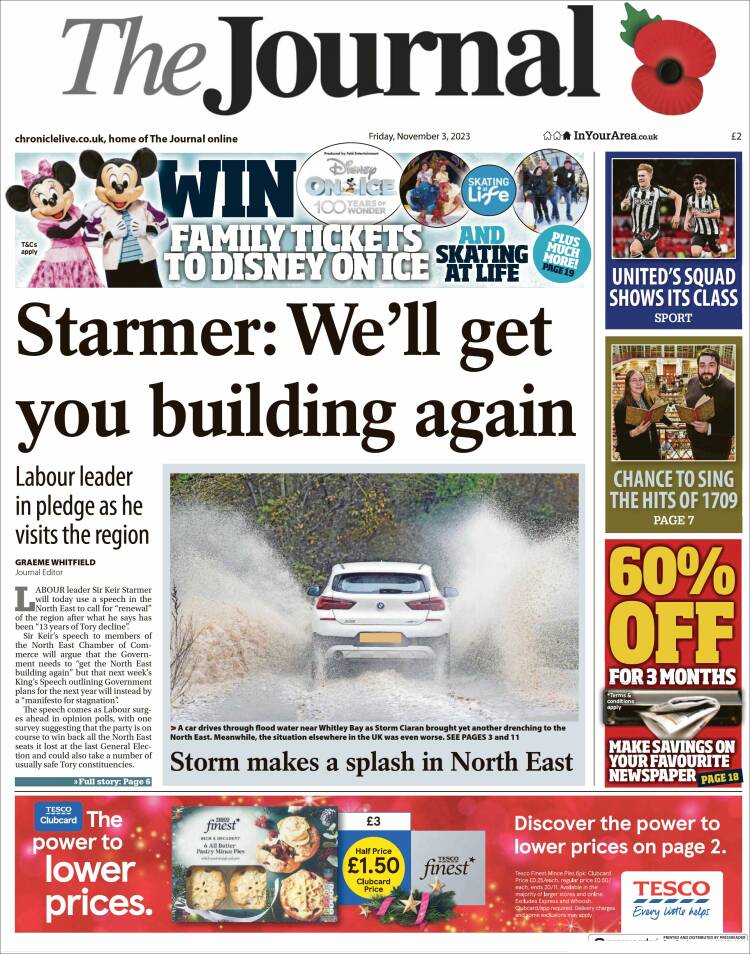 Portada de The Journal (Reino Unido)