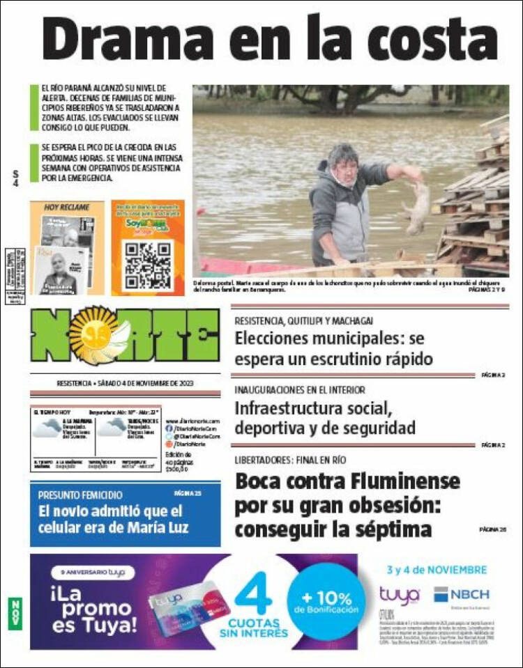 Portada de Diario Norte (Argentina)
