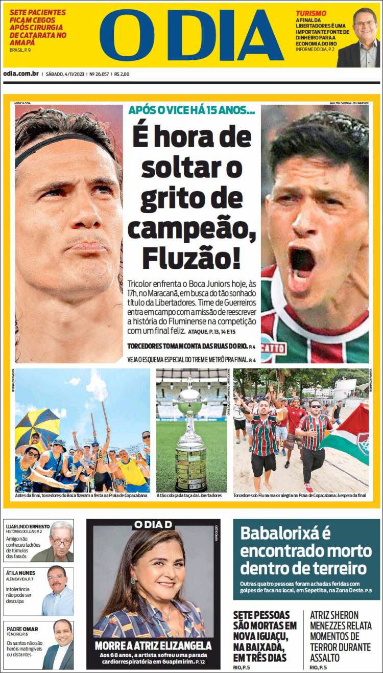 Portada de O Dia (Brasil)