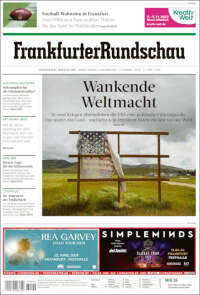Portada de Frankfurter Rundschau (Alemania)