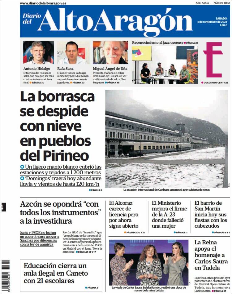 Portada de Diario del AltoAragón (España)