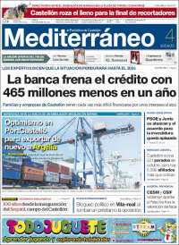 Portada de El Periódico Mediterraneo (España)