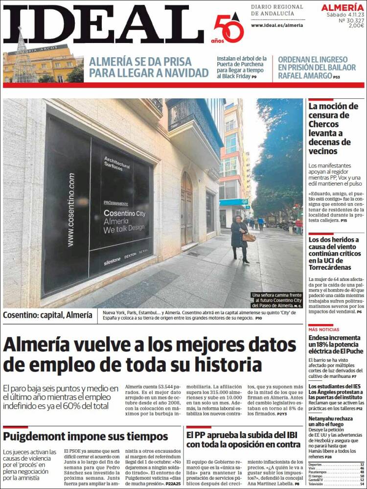 Portada de Ideal Almeria (España)