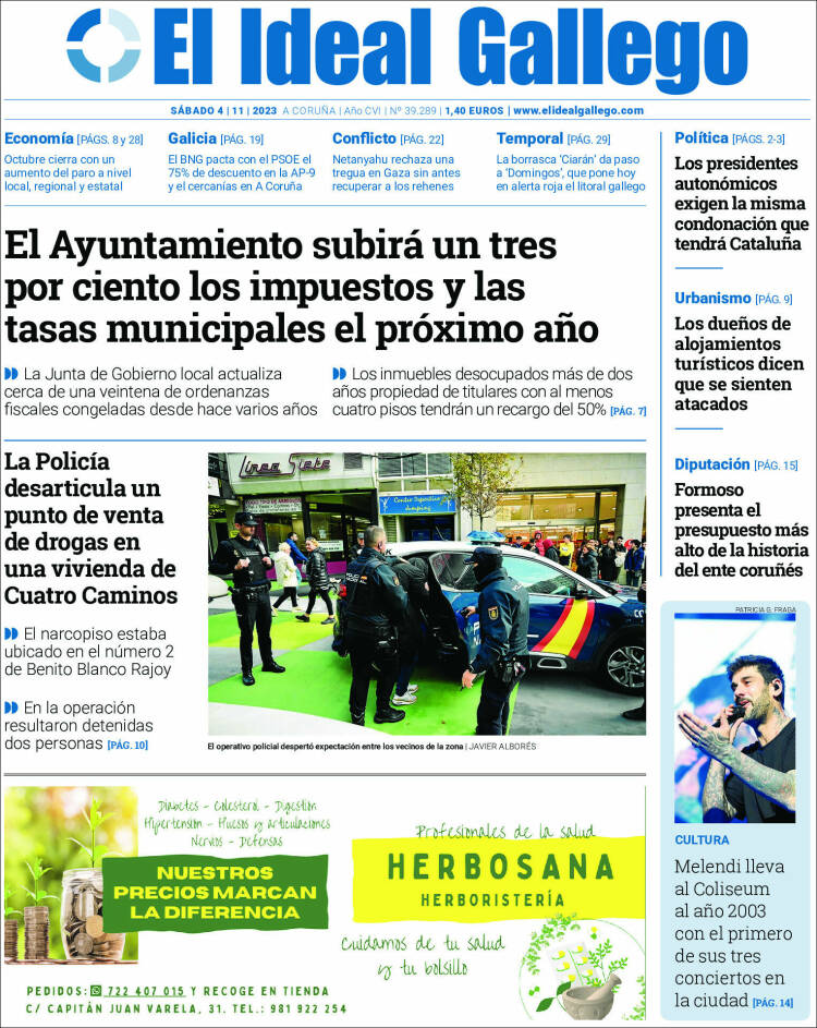 Portada de El Ideal Gallego (España)