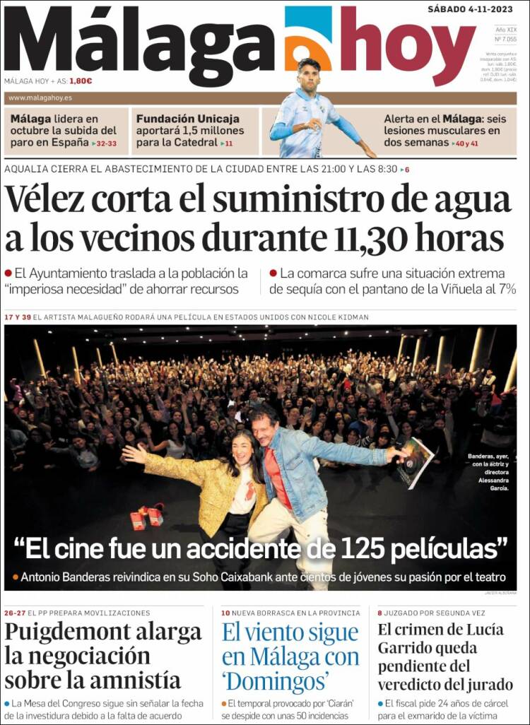 Portada de Málaga Hoy (España)