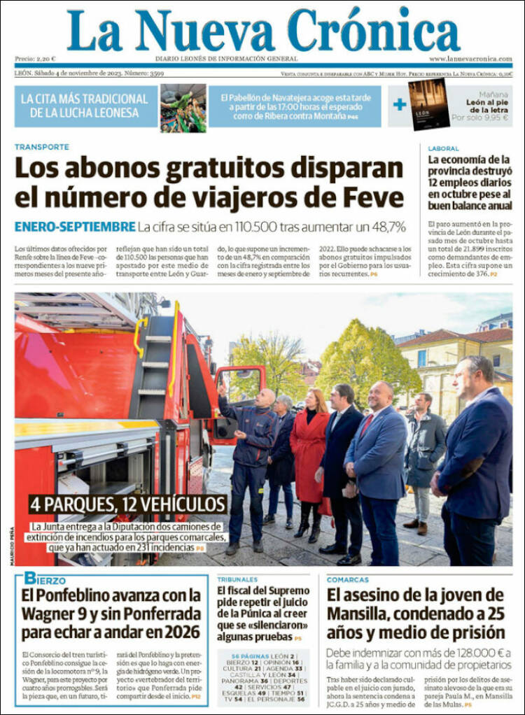 Portada de La Nueva Crónica (España)
