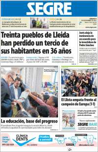 Portada de Segre  (España)