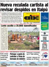 Portada de ABC Color (Paraguay)