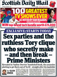 Portada de Scottish Daily Mail (Reino Unido)