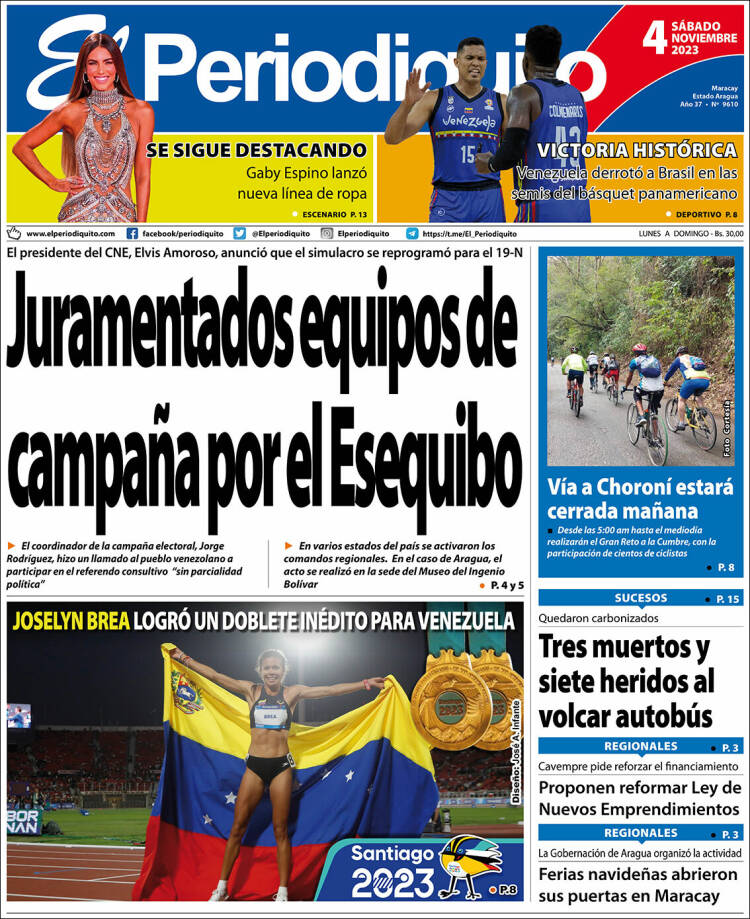 Portada de Periodiquito de Aragua (Venezuela)