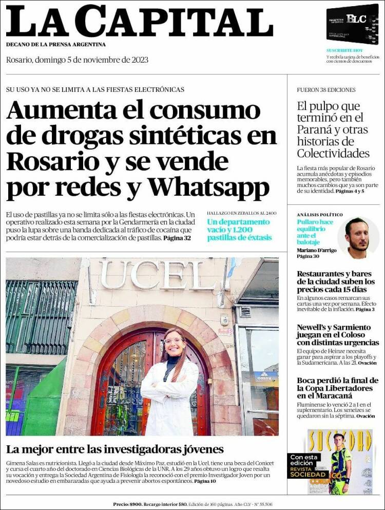 Portada de La Capital - Rosario (Argentina)