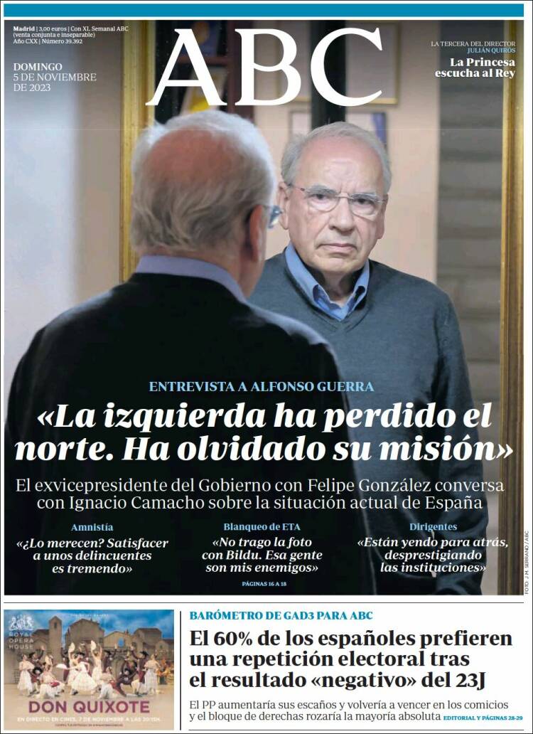 Portada de ABC (España)