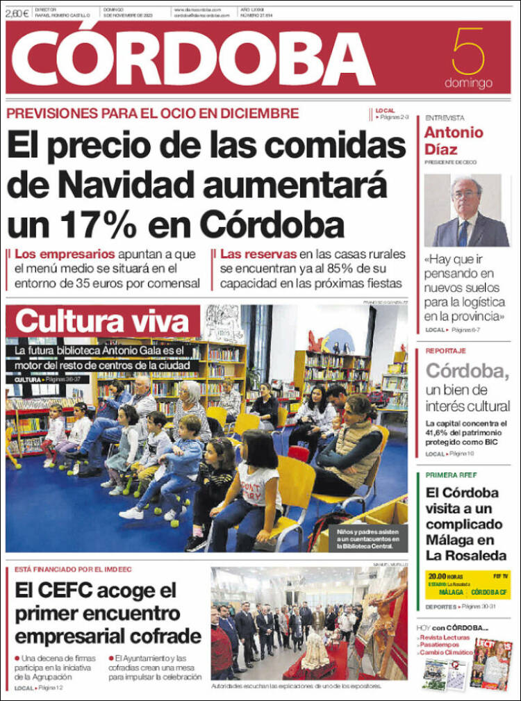 Portada de Diario de Córdoba (España)