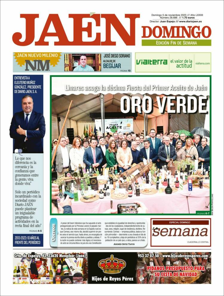 Portada de Diario Jaén (España)
