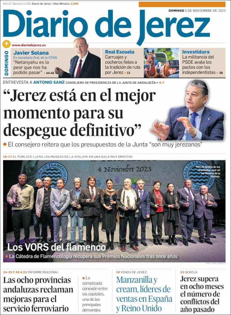 Portada de Diario de Jerez (España)