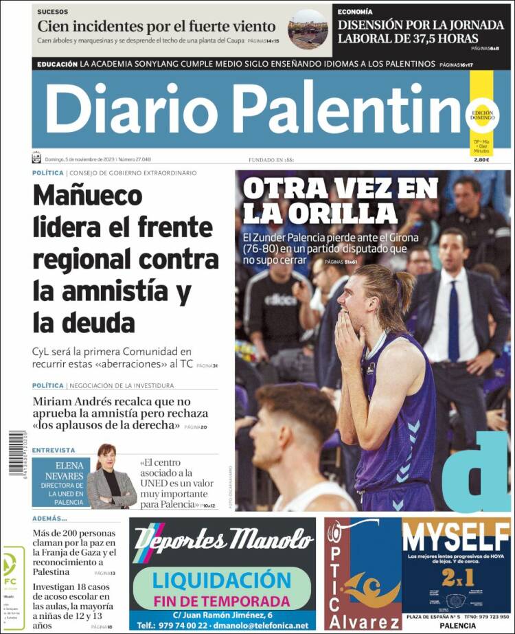 Portada de Diario Palentino (España)