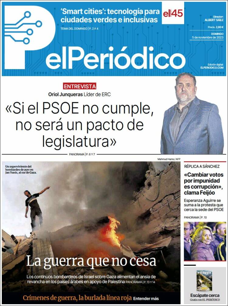 Portada de El Periódico (España)