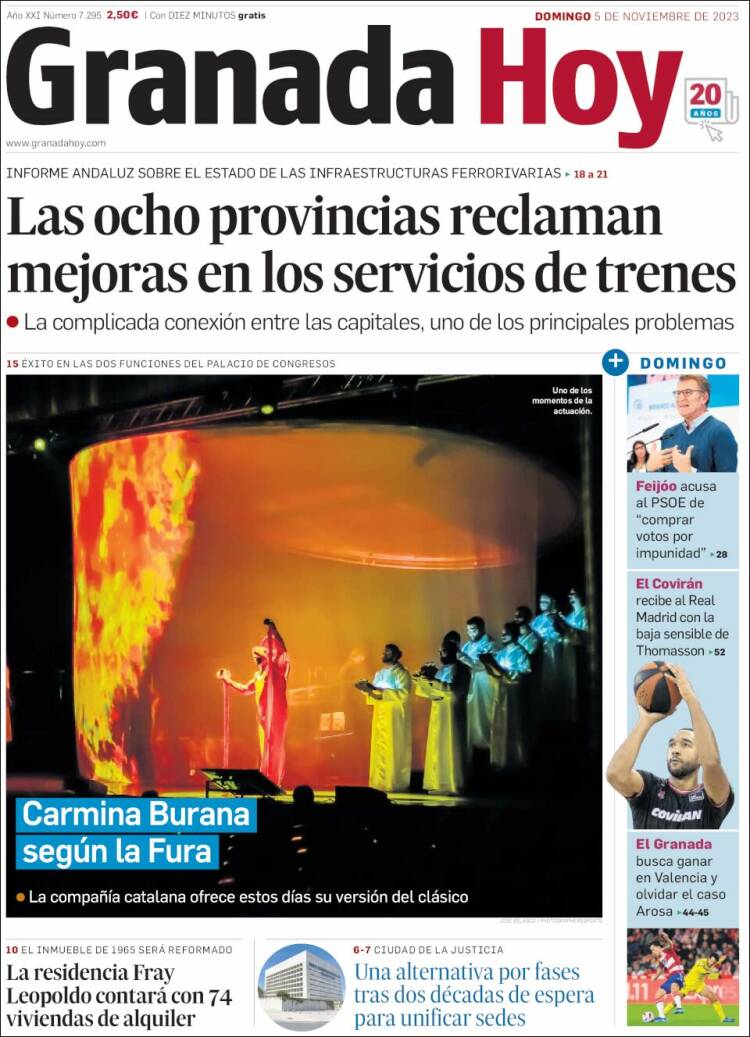 Portada de Granada Hoy (España)