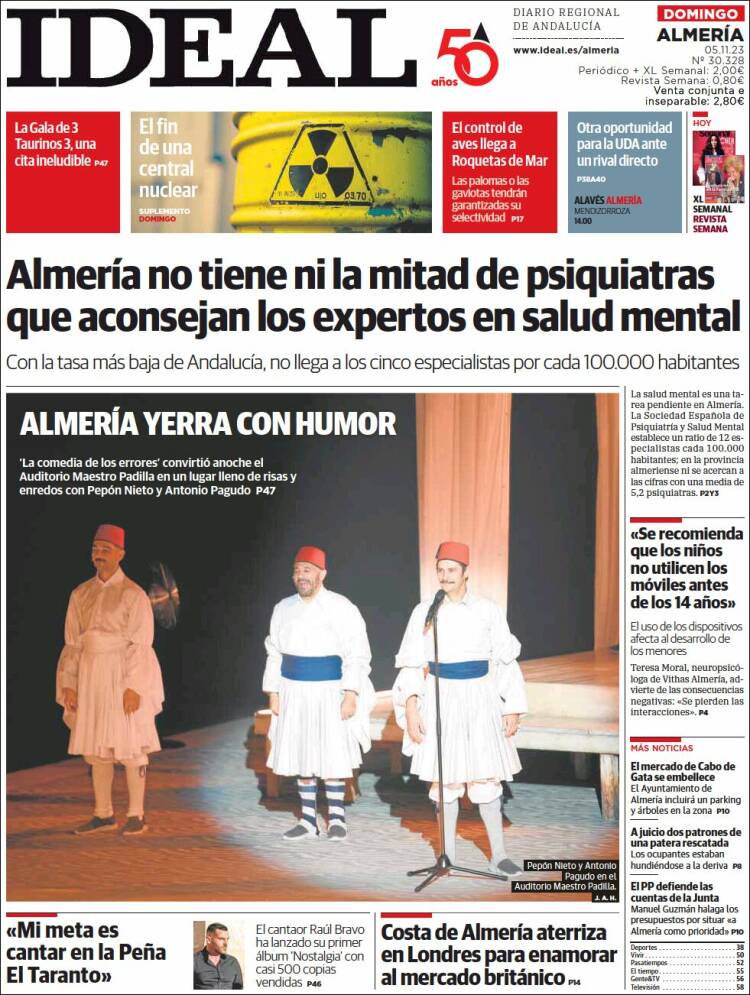 Portada de Ideal Almeria (España)