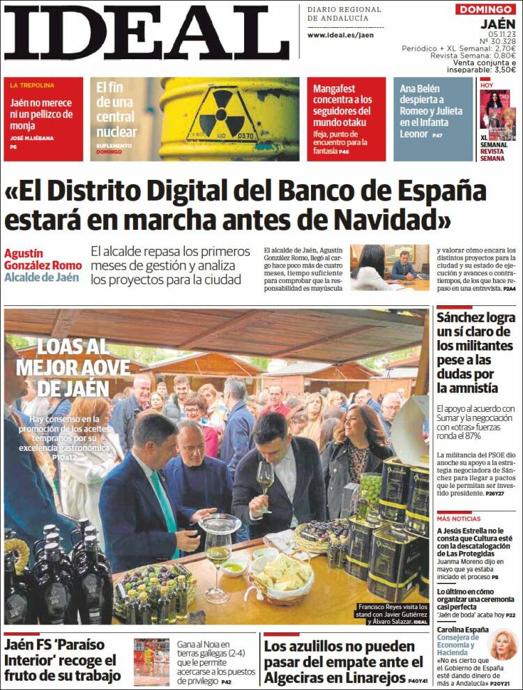 Portada de El Ideal de Jaén (España)