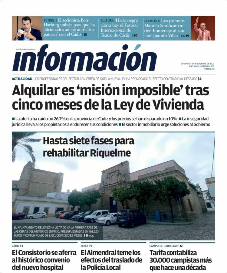 Portada de Información - Jerez (España)