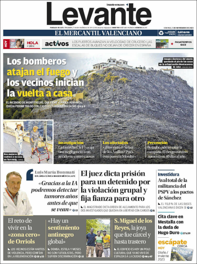 Portada de Levante (España)