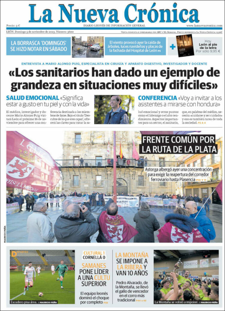 Portada de La Nueva Crónica (España)