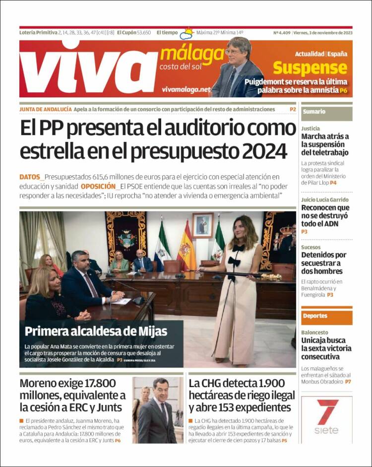 Portada de Viva Málaga (España)