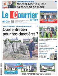 Portada de Le Courrier de l'Ouest (Francia)