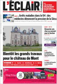 Portada de L'Eclair des Pyrénées (Francia)