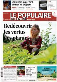 Portada de Le Populaire du Centre (Francia)