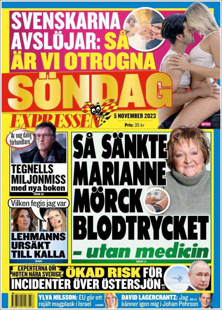Portada de Expressen (Suecia)