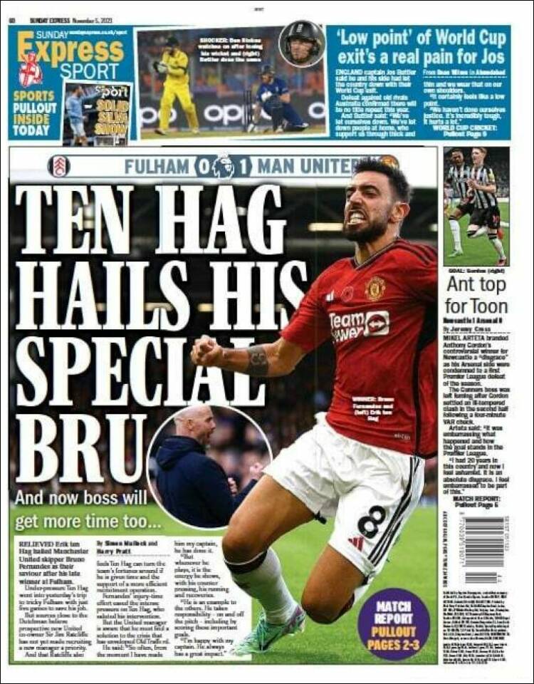 Portada de Express Sport (Reino Unido)