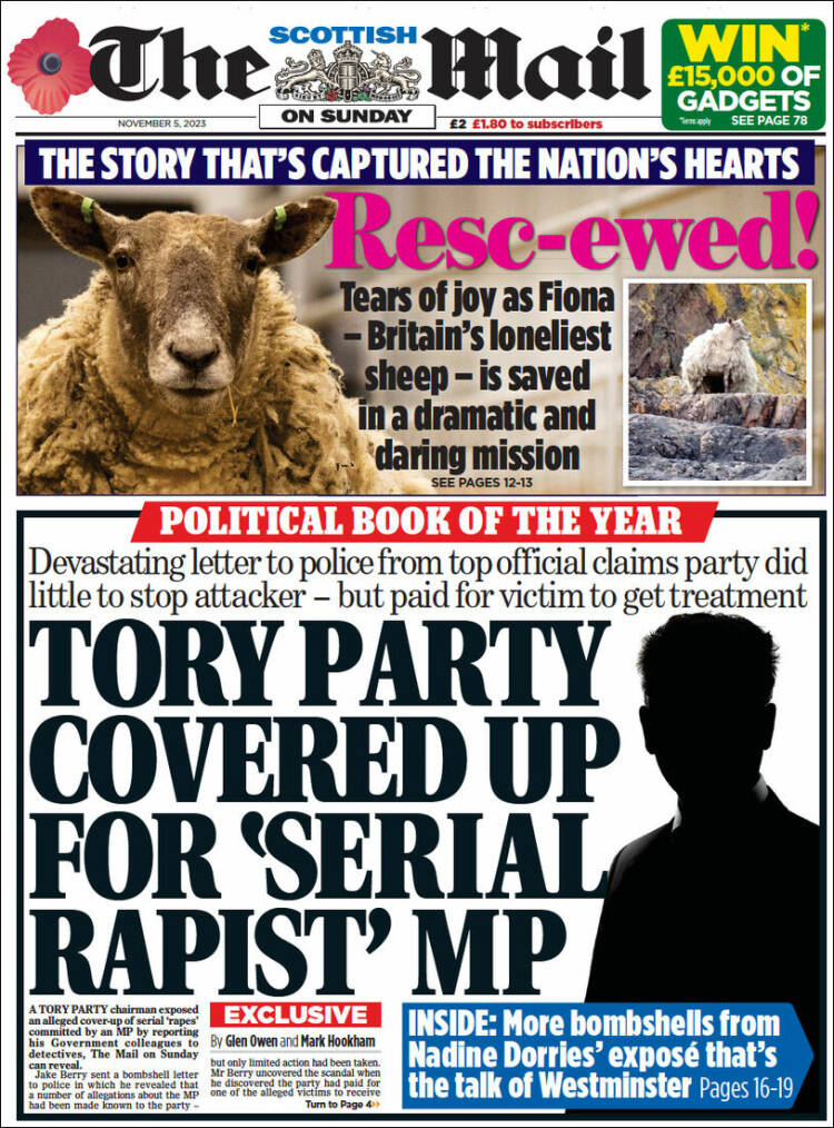 Portada de Scottish Daily Mail (Reino Unido)