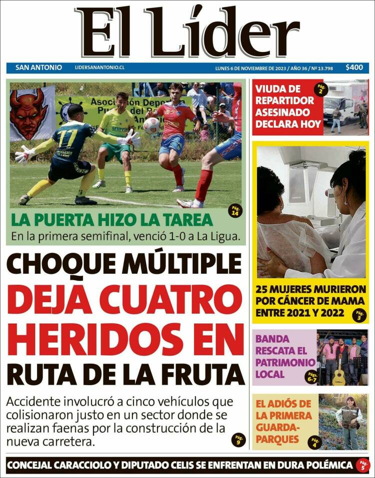 Portada de Lider de San Antonio (Chile)