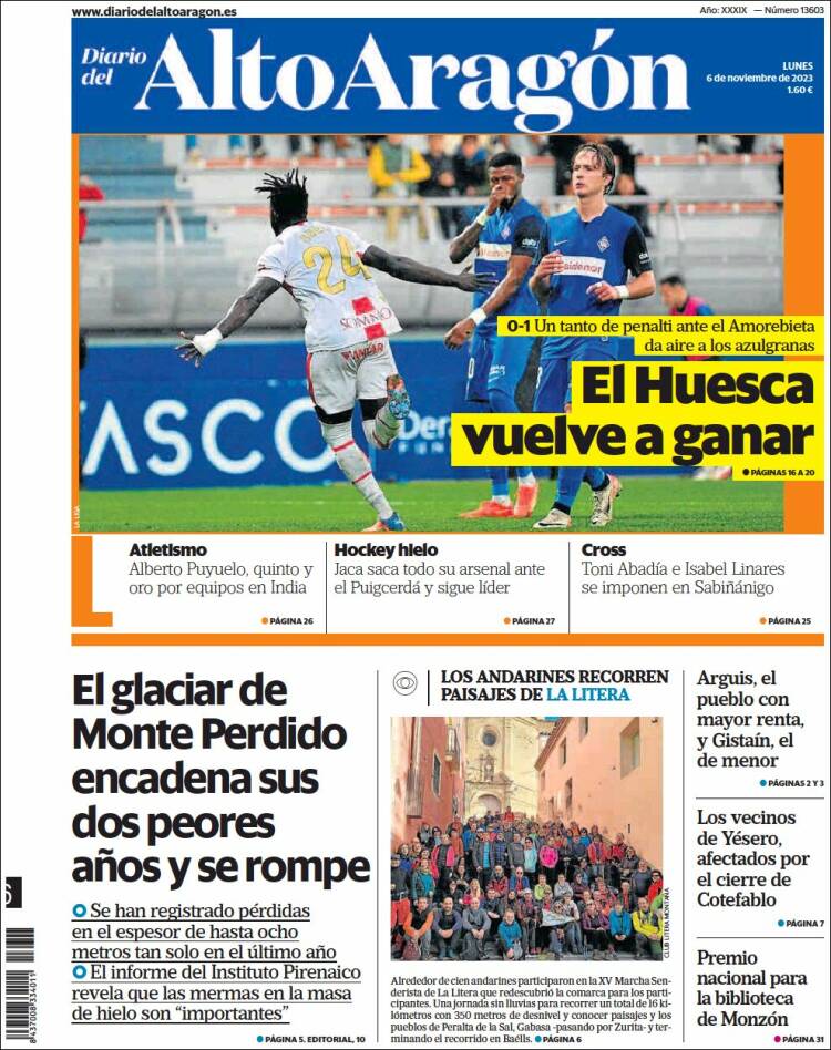 Portada de Diario del AltoAragón (Espa&ntilde;a)