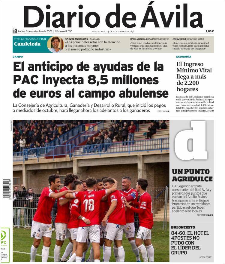 Portada de Diario de Ávila (Espa&ntilde;a)