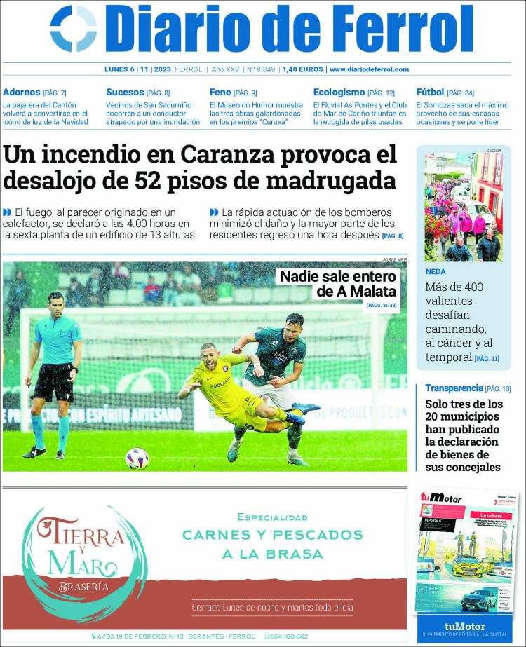 Portada de Diario de Ferrol (Espa&ntilde;a)