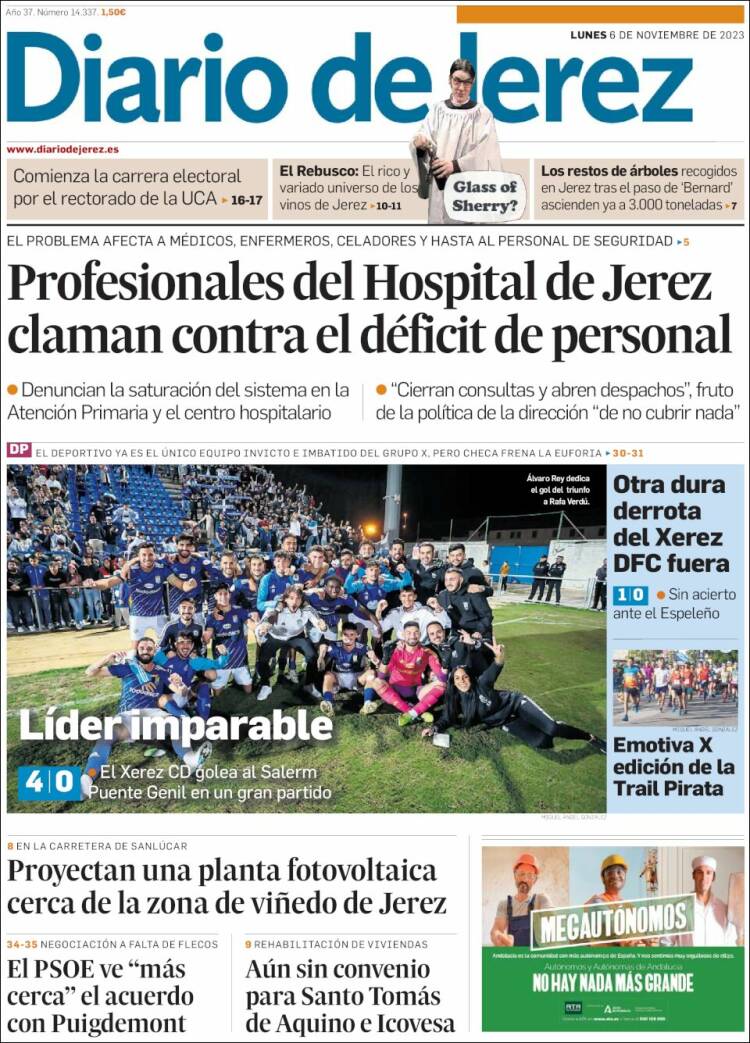 Portada de Diario de Jerez (Espa&ntilde;a)