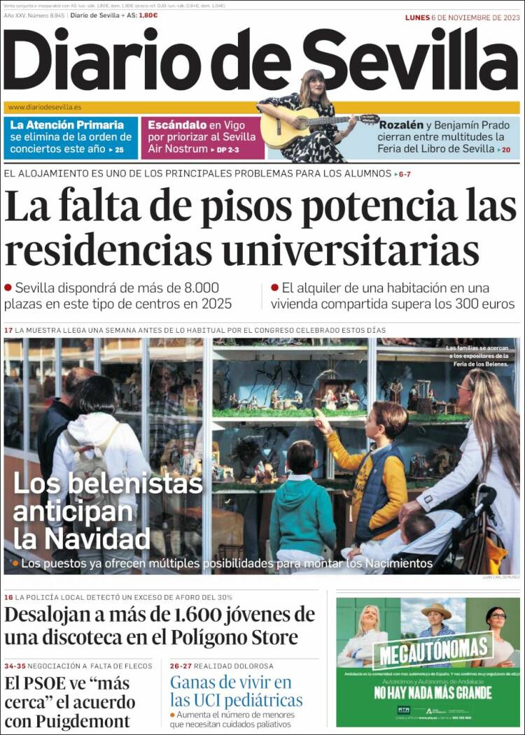 Portada de Diario de Sevilla (Espa&ntilde;a)