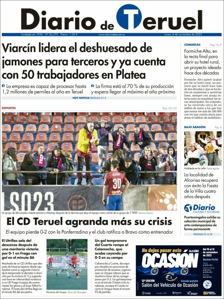 Portada de Diario de Teruel (Espa&ntilde;a)