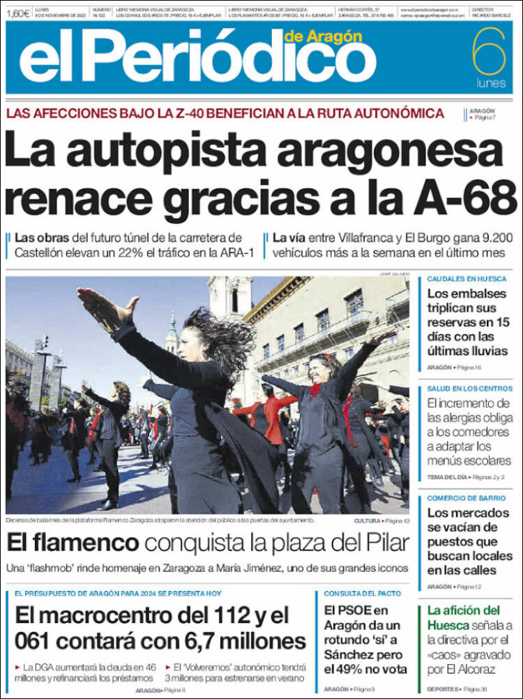 Portada de El Periódico de Aragón (Espa&ntilde;a)