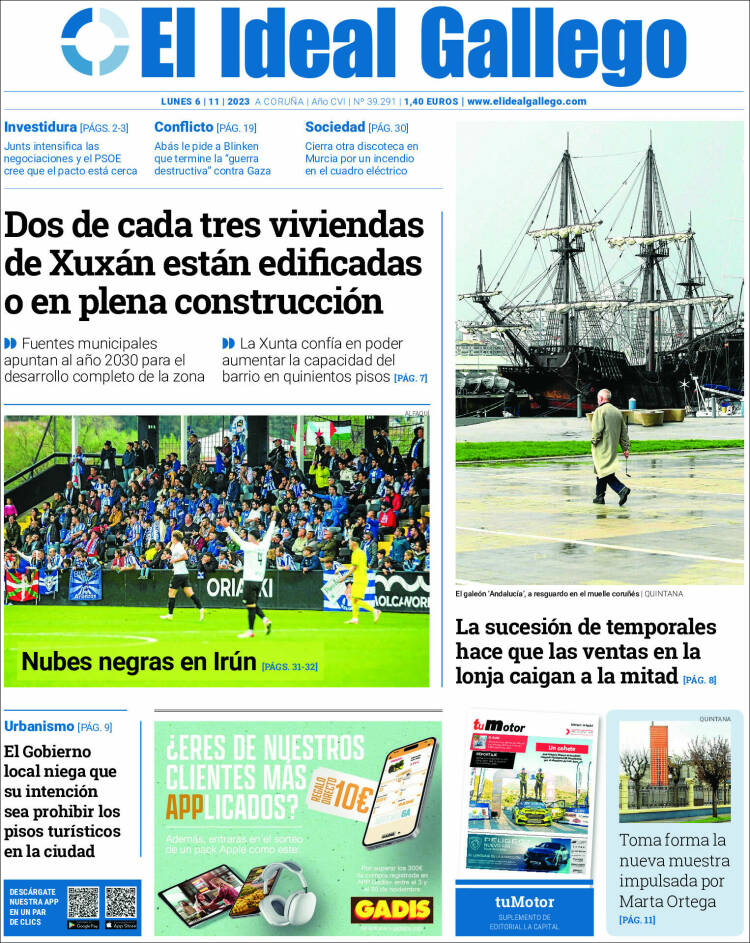 Portada de El Ideal Gallego (Espa&ntilde;a)