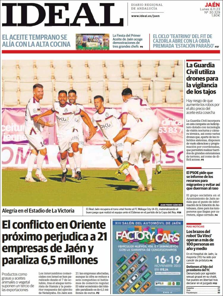 Portada de El Ideal de Jaén (Espa&ntilde;a)