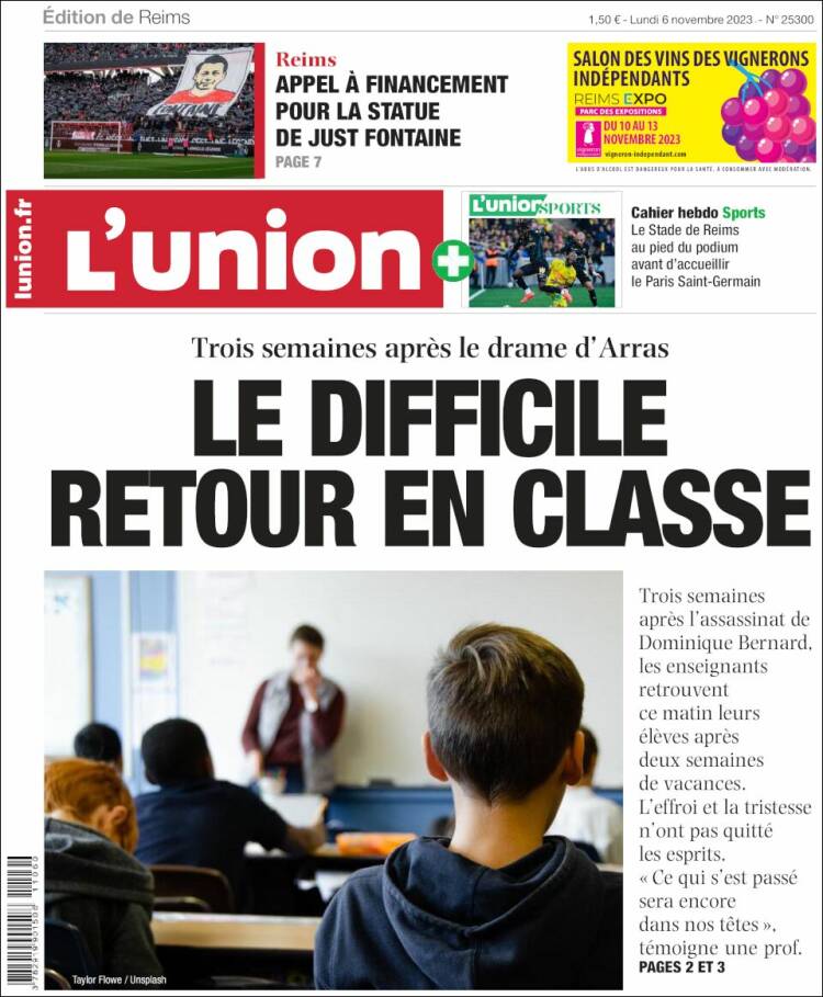 Portada de L'Union (Francia)