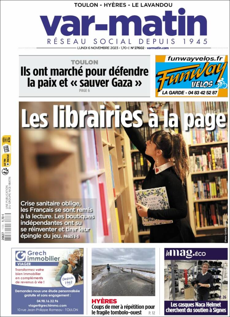 Portada de Var-Matin (Francia)