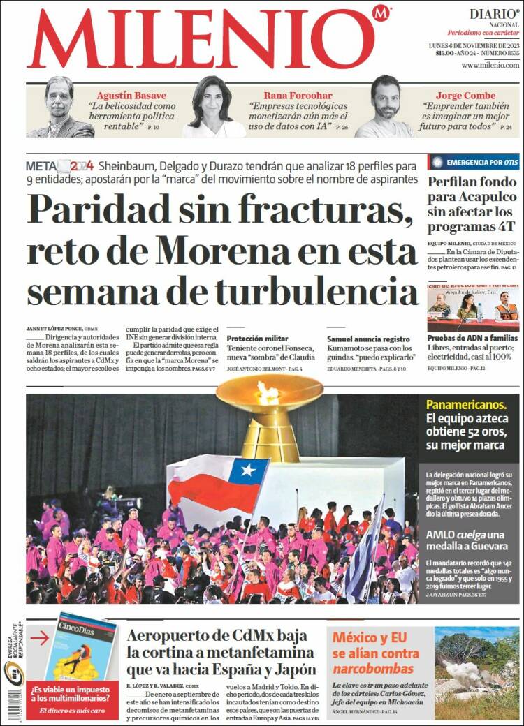 Portada de Milenio (México)
