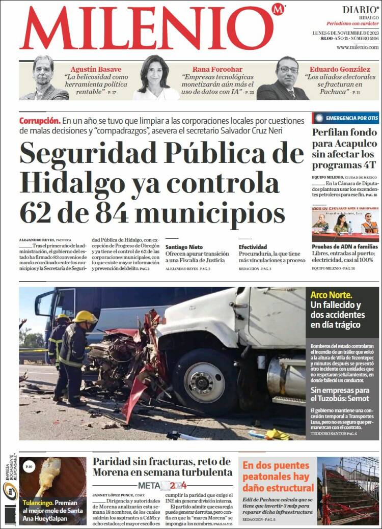 Portada de Milenio de Hidalgo (México)