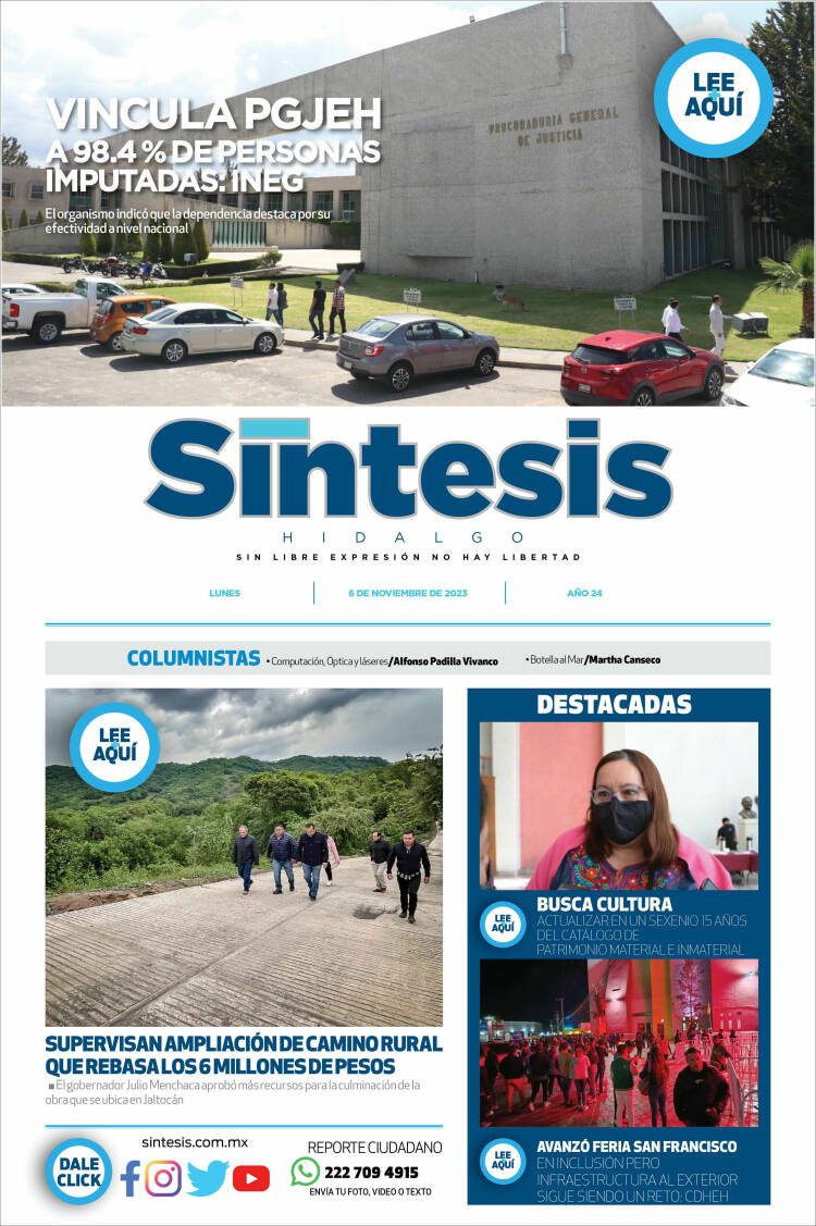 Portada de Sistesis - Hidalgo (México)