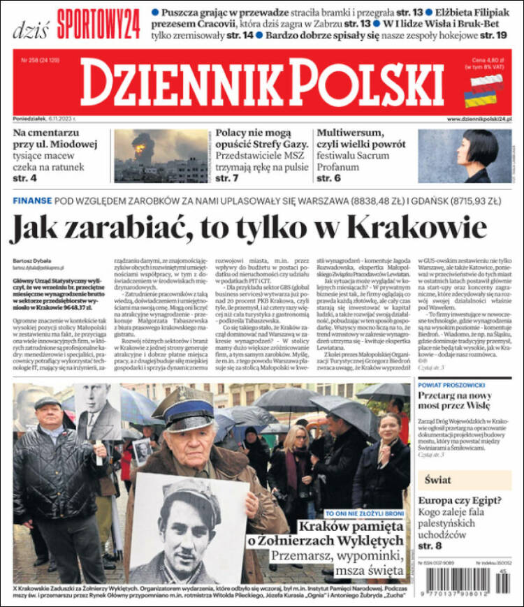 Portada de Dziennik (Polonia)